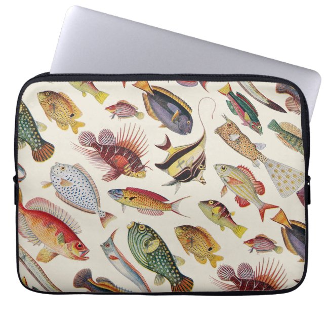 Funda Para Portátil Variedades de pescados (Frente)