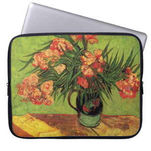 Funda Para Portátil Vase de vida fija con Oleanders y Libros, Van Gogh