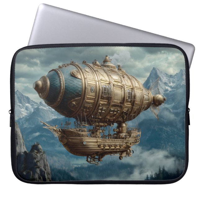 Funda Para Portátil Vaso Steampunk (Frente)