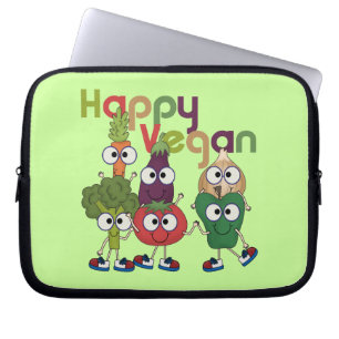 Funda Para Portátil Vegano feliz