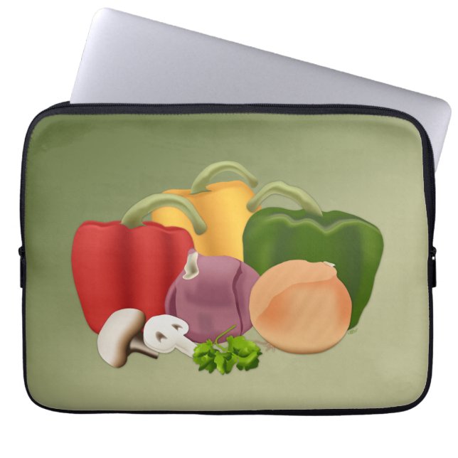 Funda Para Portátil Vegetales (Frente)
