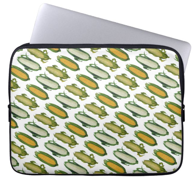 Funda Para Portátil Vegetales sanos para alimentos de época, maíz fres (Frente)