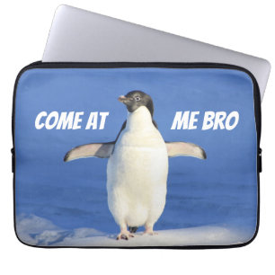Funda Para Portátil Ven a Mí Hermano Meme Divertido Pingüino
