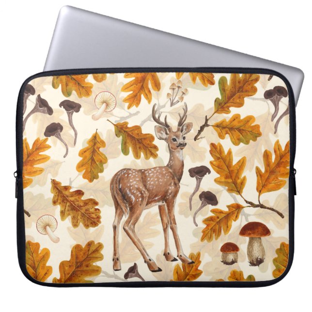 Funda Para Portátil Venado en el bosque otoñal (Frente)