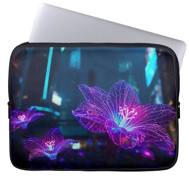 Funda Para Portátil Venas neón abstractas 13' (Frente)