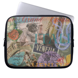 Funda Para Portátil Venecia Italia Viaje Bonito Vintage Arte Colorido