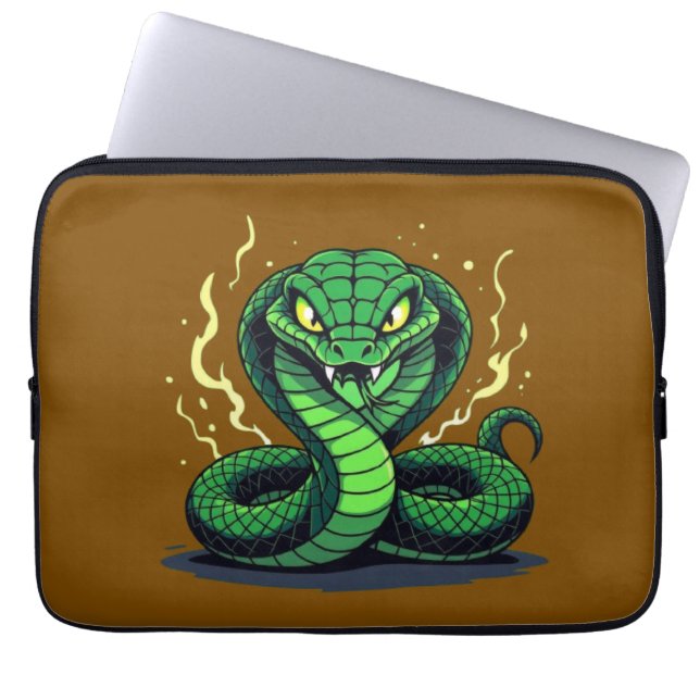 Funda Para Portátil Venomous Snake – Danger and Precision (Frente)