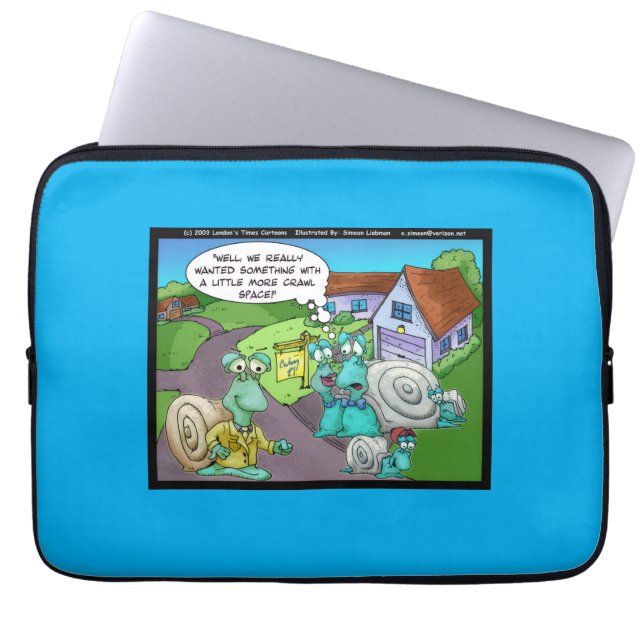 Funda Para Portátil Venta de bienes raíces de caracoles Regalos divert (Frente)