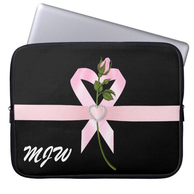 Funda Para Portátil ¡Venta! Manga de cinta rosada - SRF (Frente)