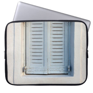 FUNDA PARA PORTÁTIL VENTANA DE 2 PUERTAS DE MADERA GRIS CERRADA
