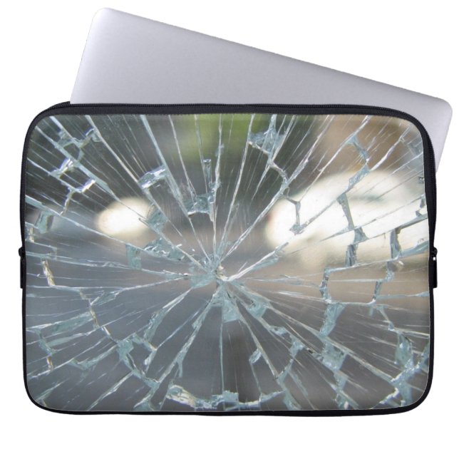 Funda Para Portátil ventana rota (Frente)