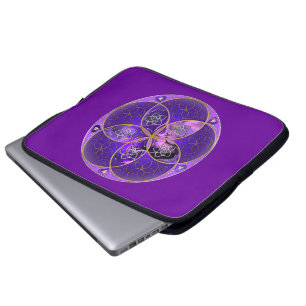 Funda Para Portátil Venus Flor de amor finaART rosa violeta