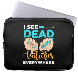Funda Para Portátil Veo Las Cutículas Por Todas Partes