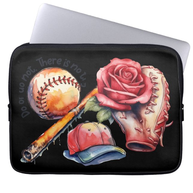 Funda Para Portátil Verano de sóftbol (Frente)
