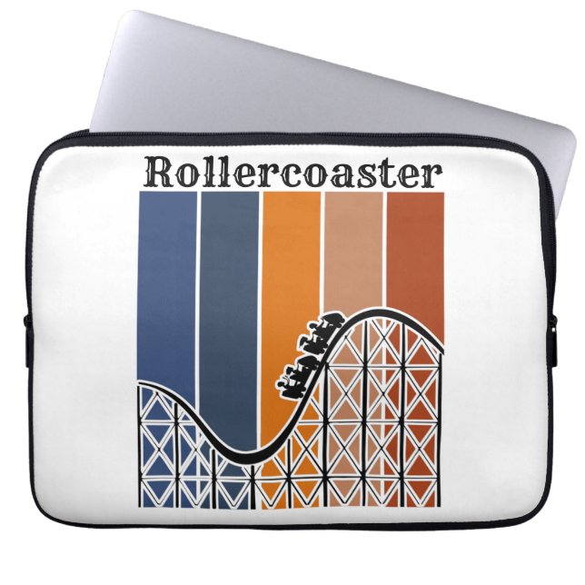 Funda Para Portátil Verano de vacaciones en bicicleta por la montaña r (Frente)