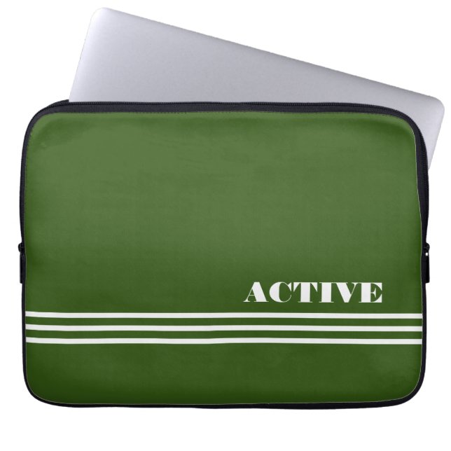 Funda Para Portátil verde activo (Frente)