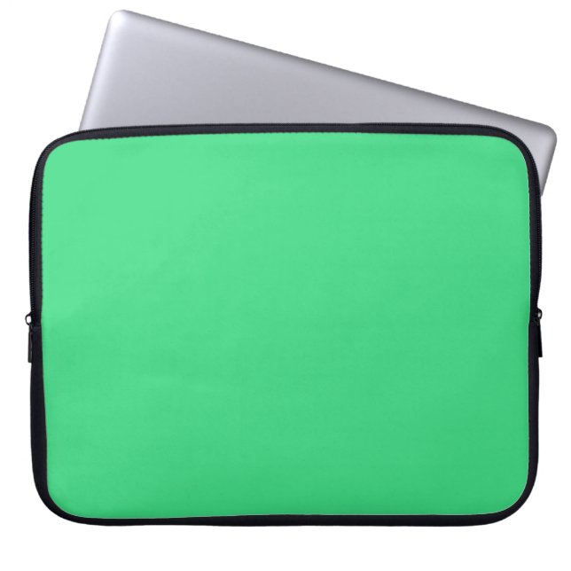 Funda Para Portátil Verde androide (color sólido) (Frente)