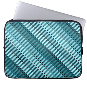 Funda Para Portátil Verde azulado Estilo Azul Estilo Moderno Abstracto