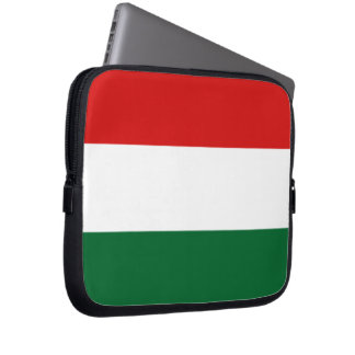Funda Para Portátil Verde blanco rojo de la bandera húngara