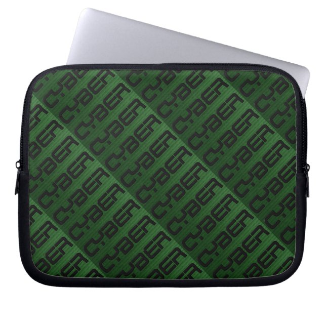 Funda Para Portátil Verde cibergráfico de Guay (Frente)