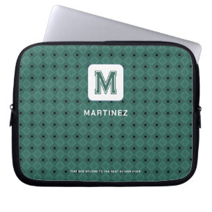 Funda para portátil verde grisáceo elegante