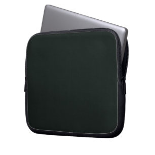 Funda Para Portátil Verde Profundo Sólido Color Plano