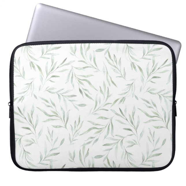 Funda Para Portátil Verde verde foliage delgado (Frente)