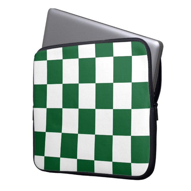 Funda Para Portátil Verde y blanco controlado (Anverso izquierdo)