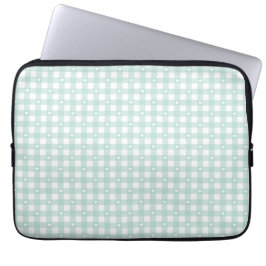 Funda Para Portátil Verdes Cheques de Menta