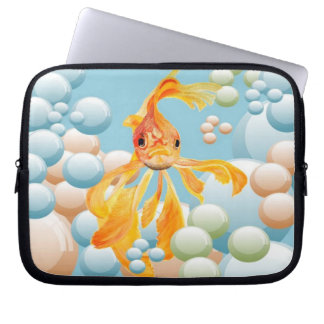 Funda Para Portátil VerMillón De Peces De Oro En El Agua Pastel De Bur