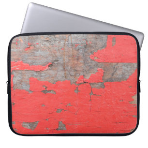 Funda Para Portátil Vestido de madera pintada, antiguo y descascarado