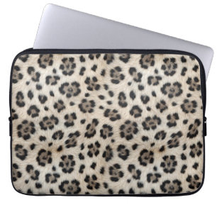 Funda Para Portátil Vete Salvaje Leopardo de las Nieves Calidez Faux A