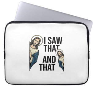 Funda Para Portátil Vi ese divertido diseño de camiseta vintage de Jes