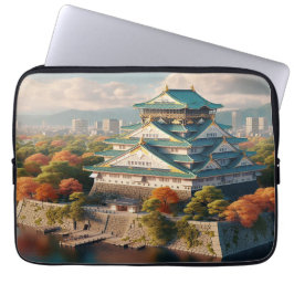 Funda Para Portátil Viaje de cosecha de paisajes de Japón del Castillo