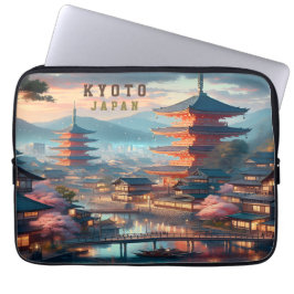 Funda Para Portátil Viaje panorámico japonés de Kioto