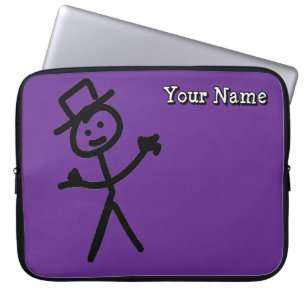 Funda Para Portátil Viajero feliz y personalizado