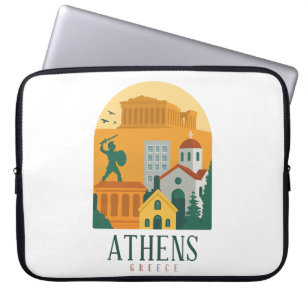 Funda Para Portátil Viajes Vintage Atenas Greece - Parthenon