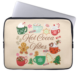 Funda Para Portátil Vibes de Navidades de cacao caliente