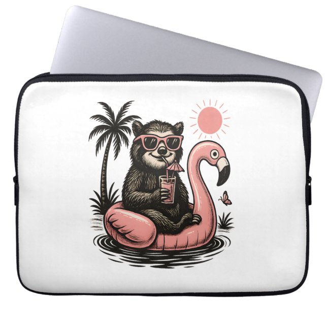 Funda Para Portátil Vibes de verano eslovacas (Frente)