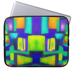 Funda Para Portátil Vibes Eléctricas Dreams Elegante Arte Resumen