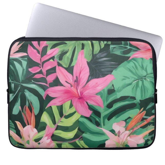 Funda Para Portátil Vibes tropicales (Frente)