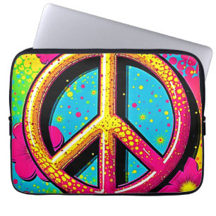 Funda Para Portátil Vibra de Paz y Amor Colorido