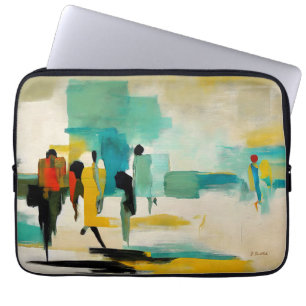Funda Para Portátil Vibración del Mediodía – Figuras Abstractas