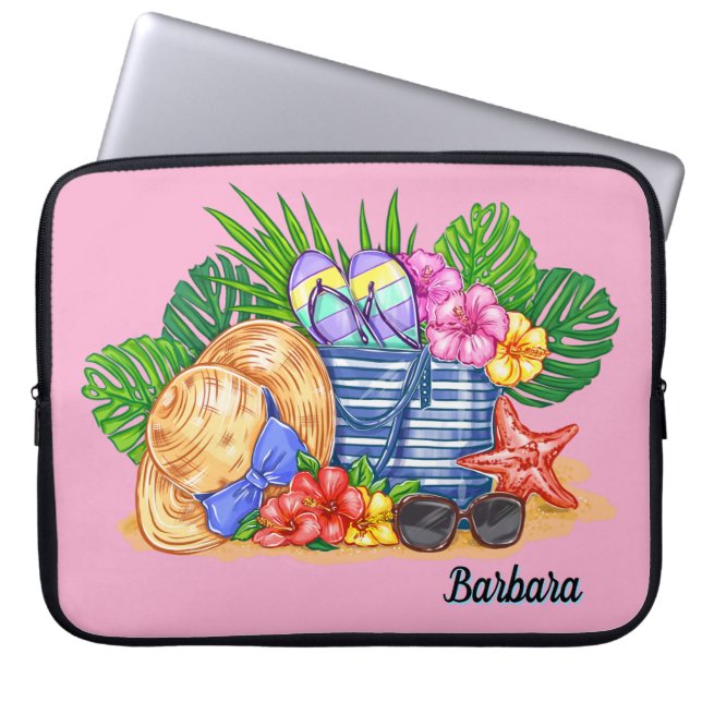 Funda Para Portátil Vibraciones de Playa  (Frente)
