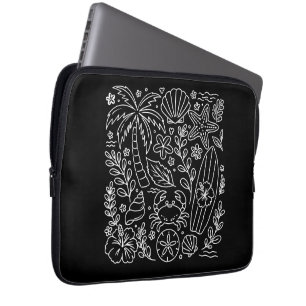 Funda Para Portátil Vibraciones de Playa Tropical 