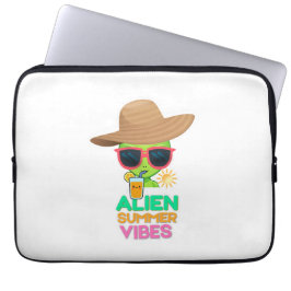 Funda Para Portátil Vibraciones geniales de vacaciones de verano alien