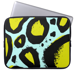Funda Para Portátil Vibrancia Leopard: Coloridas Texturas Salvajes.
