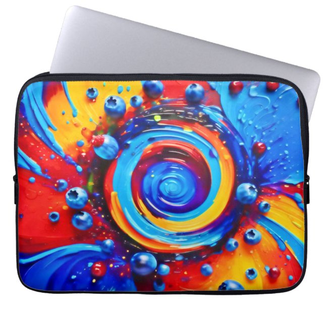 Funda Para Portátil Vibrant Berry Vortex (Frente)