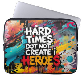 Funda Para Portátil Vibrant Gradient Typographical Create Heroes