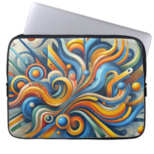 Funda Para Portátil Vibrante Abstract Portátil Sleeve